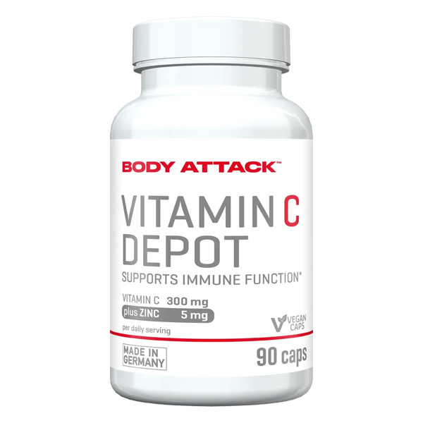 ویتامین سی بادی اتک 90 عدد BODY ATTACK Vitamin C - SAYRO FIT
